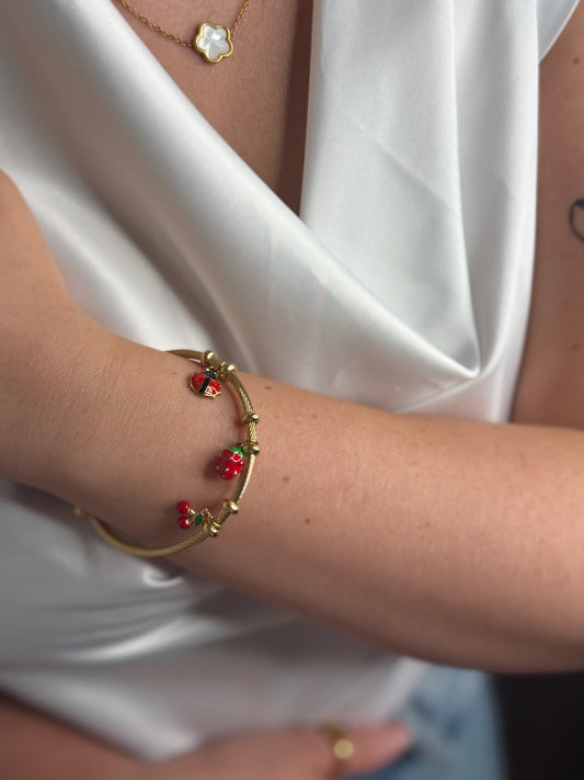 Bracelet  cerise